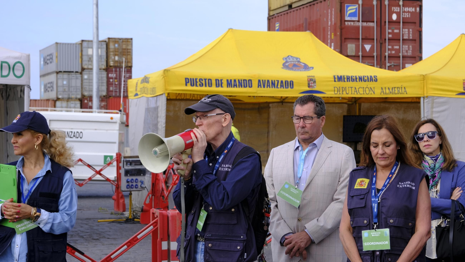 Ejercicio Marsec25 simulacro, en el Puerto de Almería, en imágenes