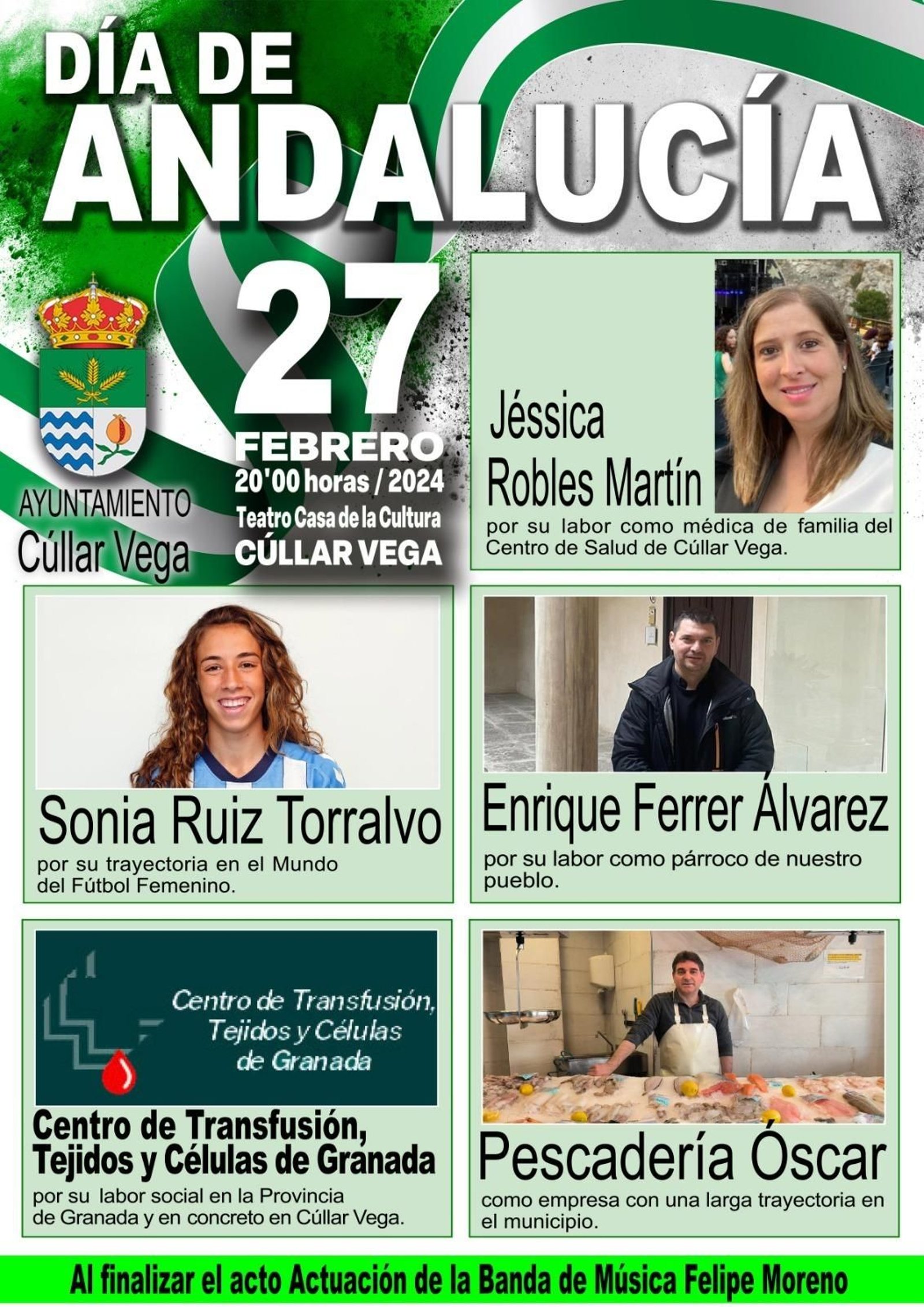 Cartel del Día de Andalucía 2024 en Cúllar Vega
