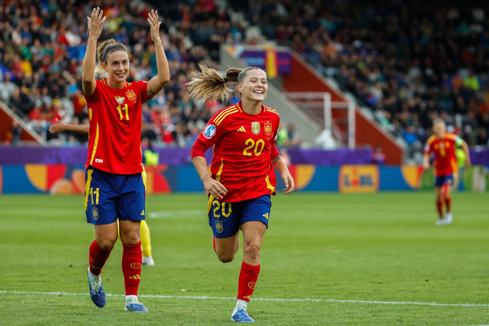 Las fotos de la goleada de España sobre Bélgica en la Eurocopa femenina