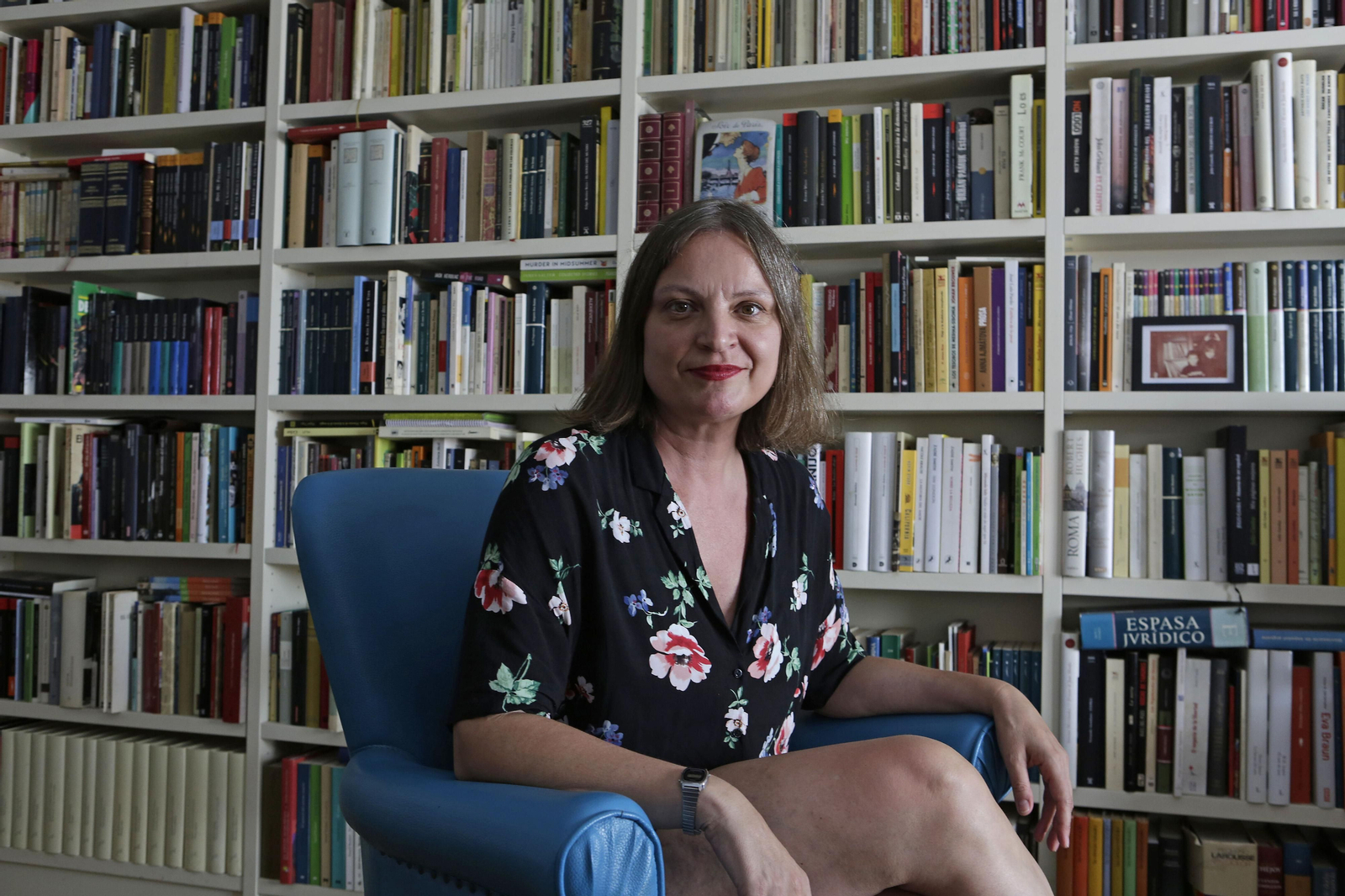 Violeta Hernández, en su domicilio.