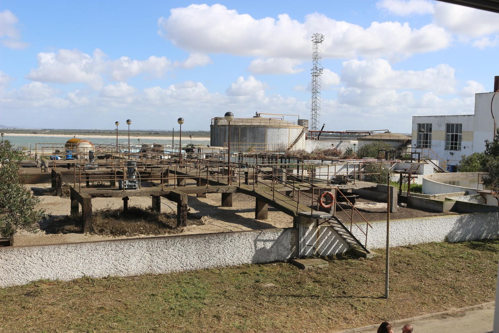 Actual EDAR de Puerto Real, en el Río San Pedro