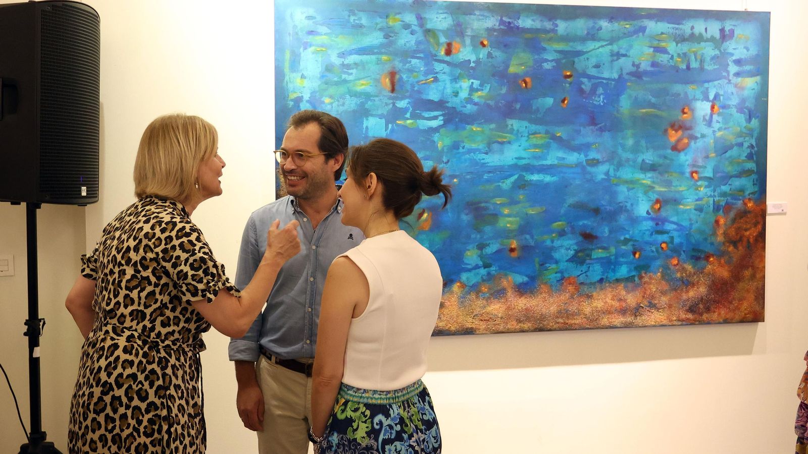 Imágenes de la exposición ‘Cádiz, viento, mar y vino’ de la artista Mariola Naranjo en los Claustros de Santo Domingo de Jerez
