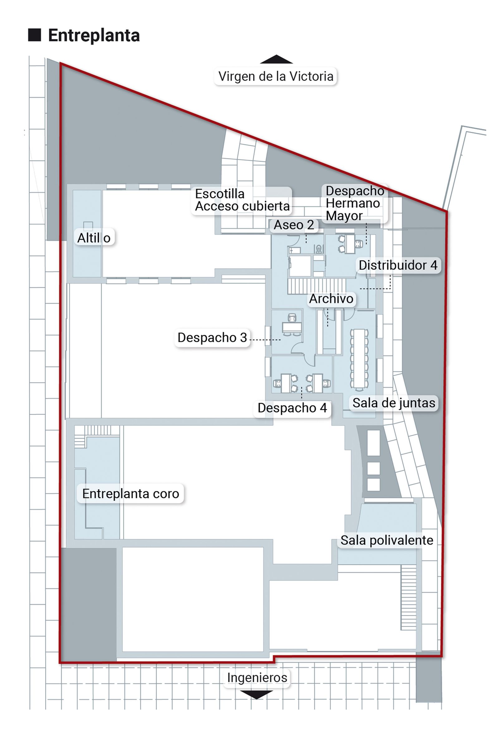 Entreplanta. Fuente: Gerencia de Urbanismo y Medio Ambiente