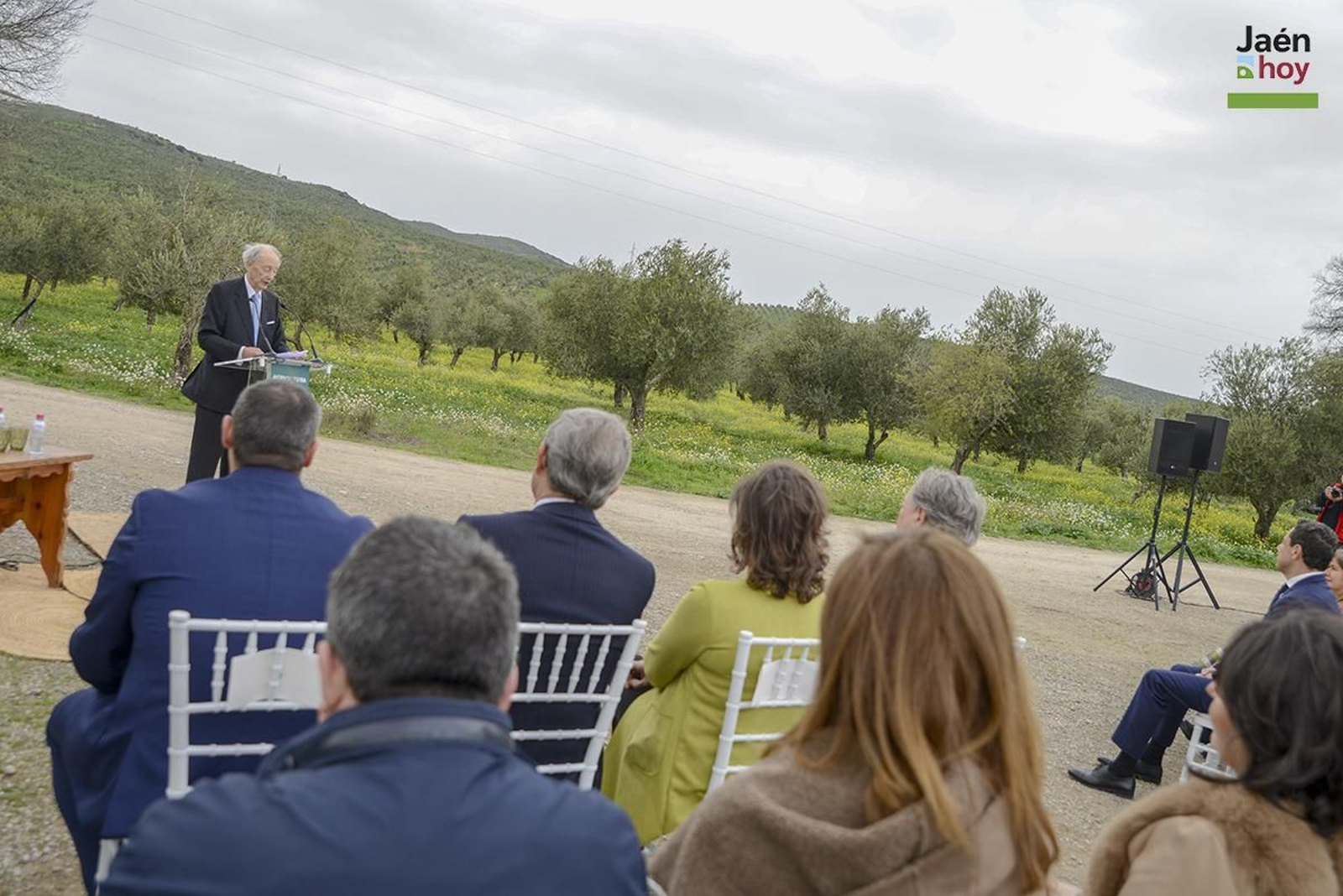 Inauguración de la planta fotovoltaica flotante en el Cortijo Conde de Guadiana de Úbeda.