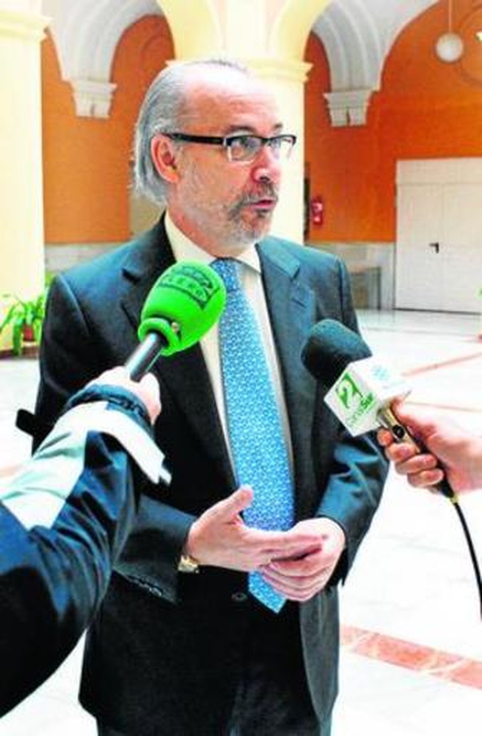 Juan Mateo Díaz, ayer, en la UHU.