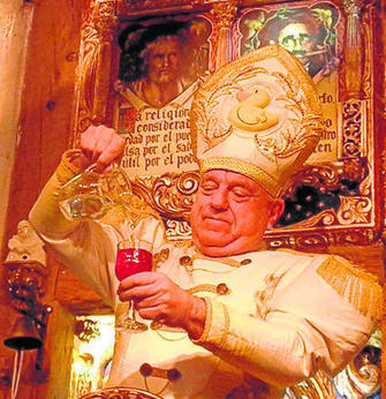 Leo Bassi en su 'Gran misa patólica'.