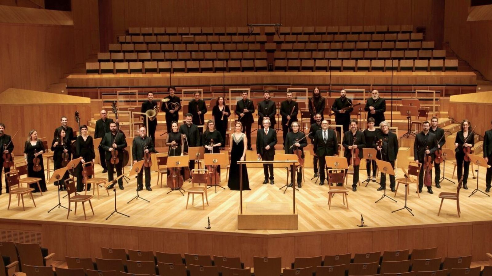 Los Músicos de Su Alteza en la Sala Mozart del Auditorio de Zaragoza.