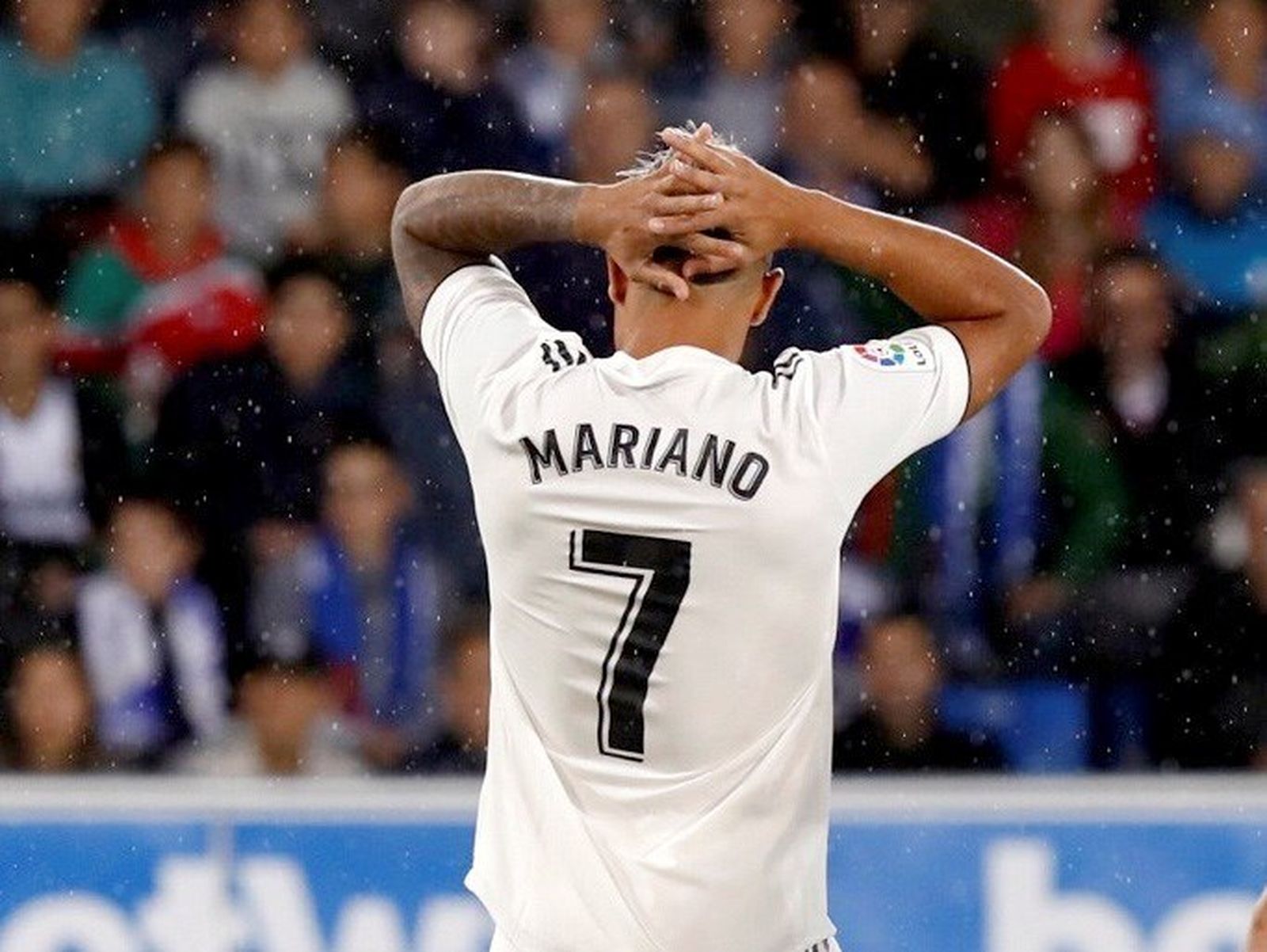 Mariano, preocupado durante el partido