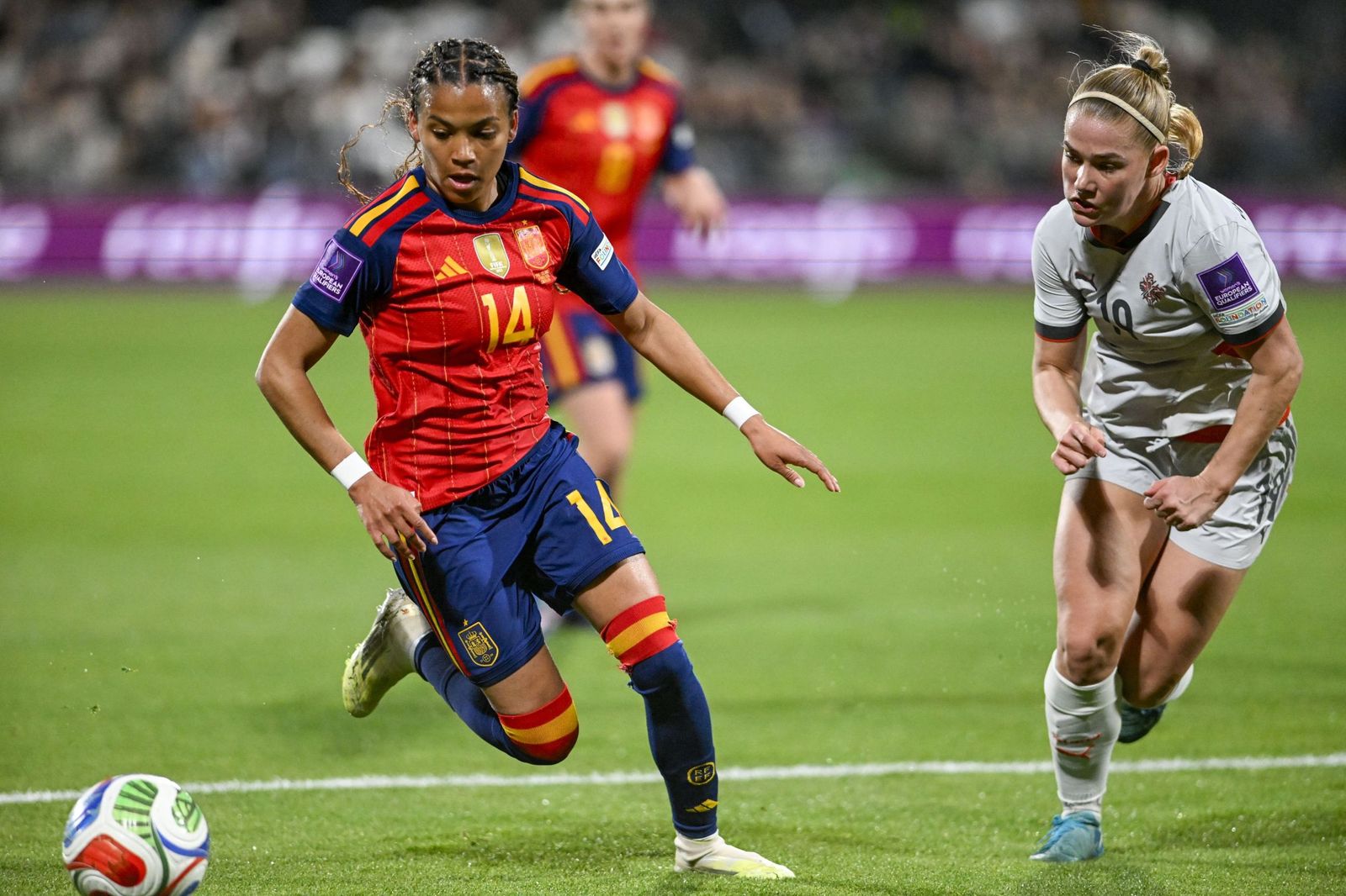 Las fotos del España-Islandia de fútbol femenino
