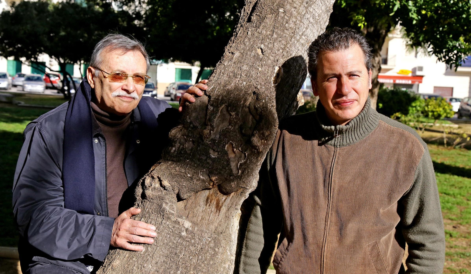 José María Pérez-Flor y Juan Diego Mateos, antes de la entrevista.
