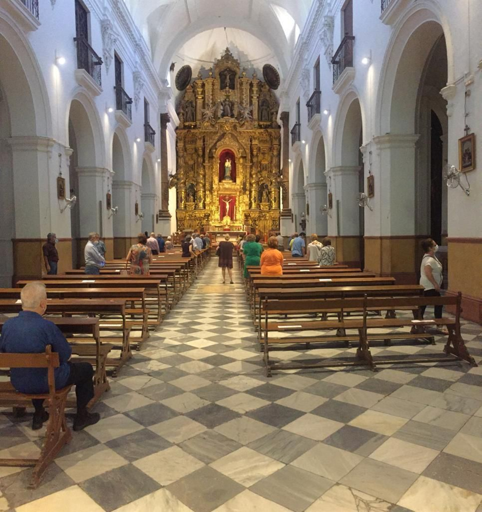 Aspecto de la iglesia de San Francisco el pasado domingo.
