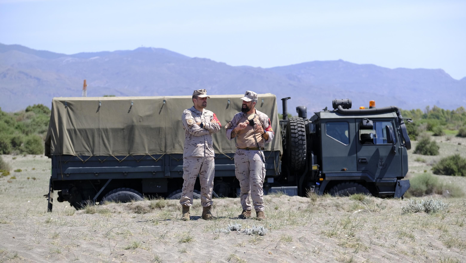 Desembarco de la Infantería de Marina en la Playa del Perdigal, en El Alquián-Almería
