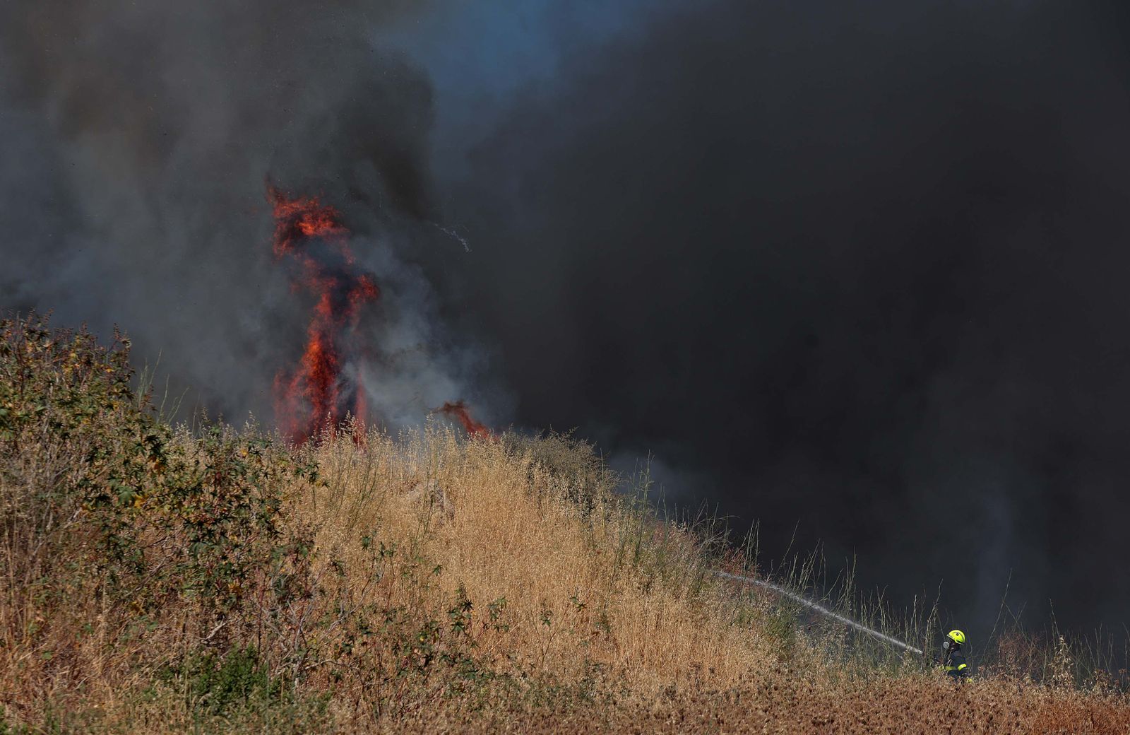 Imágenes del incendio en Los Pastores