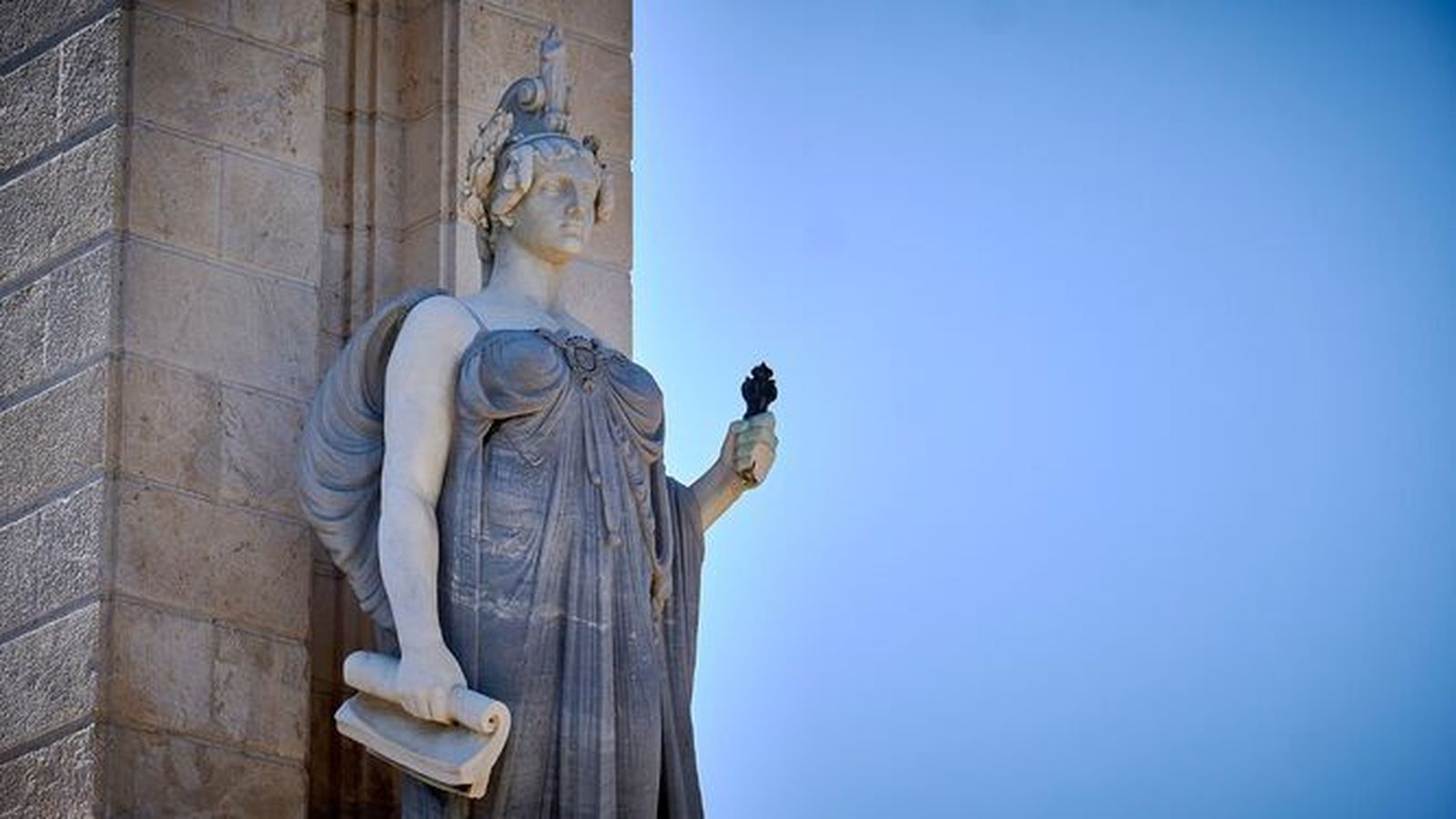 La imagen de la Constitución, sin la espada.