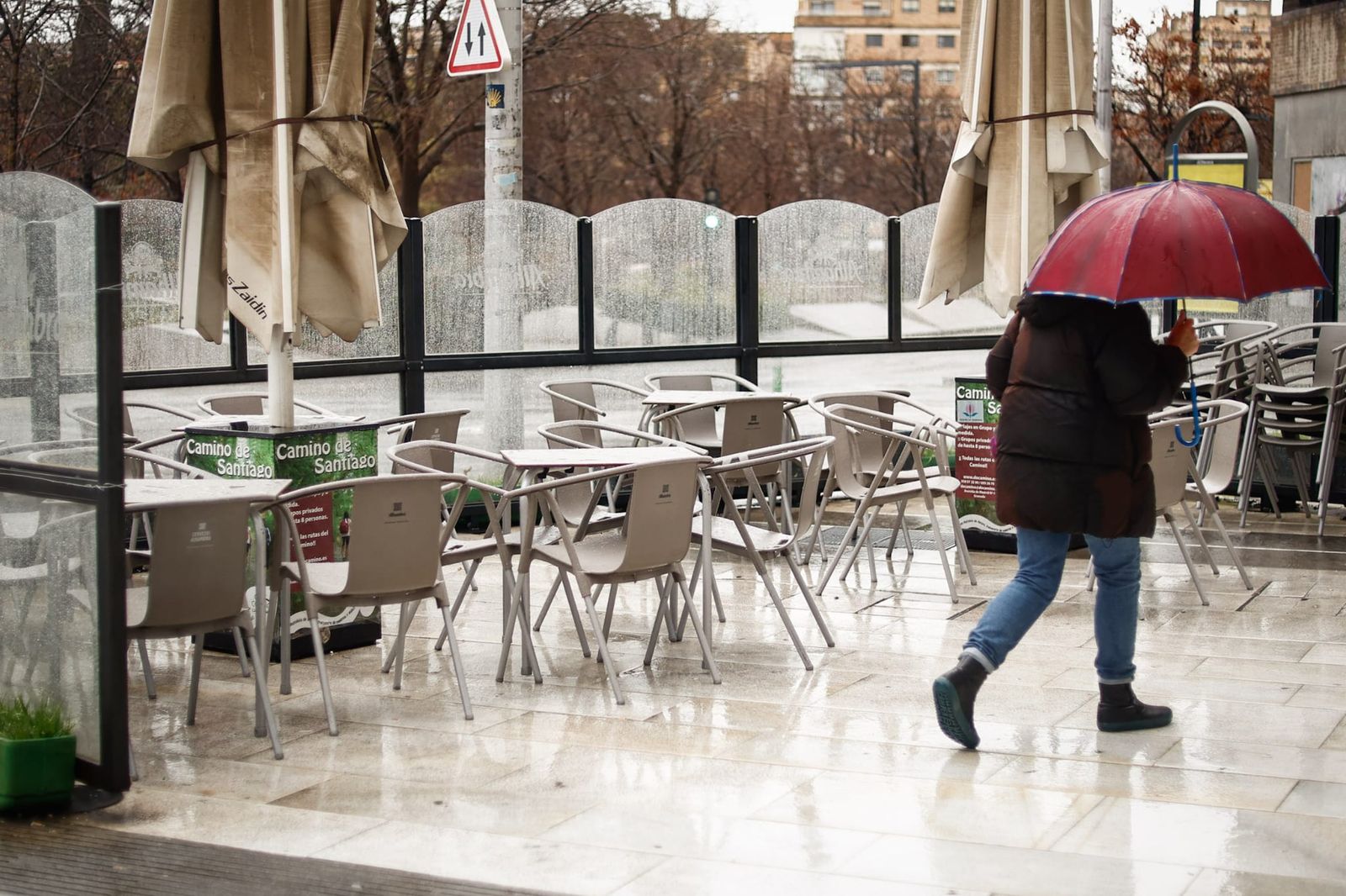 Kristin 'vacía' Granada: las imágenes del paso de la borrasca por la ciudad