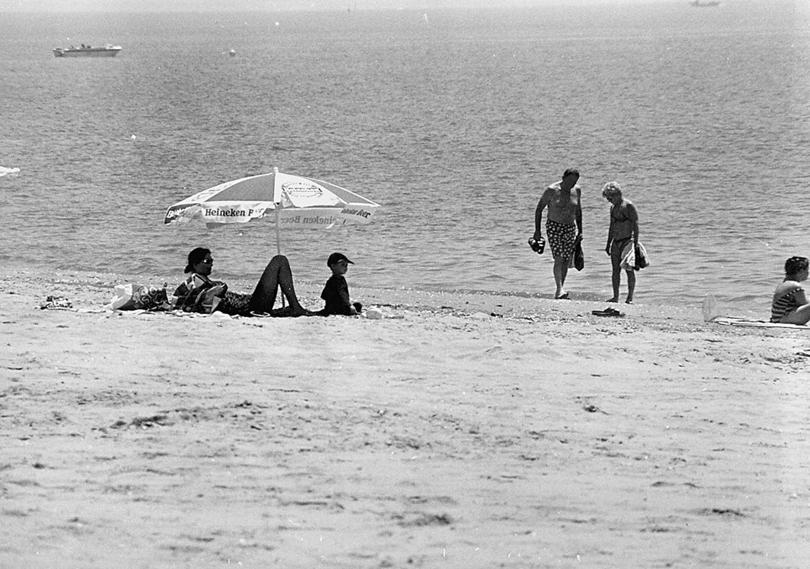 Playa de Punta Umbría a principio de los años 90