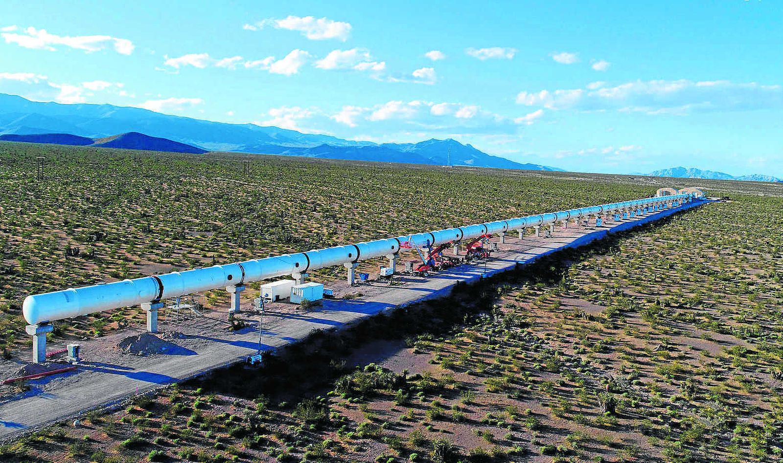 Pista de pruebas del Hyperloop en Nevada (Estados Unidos).