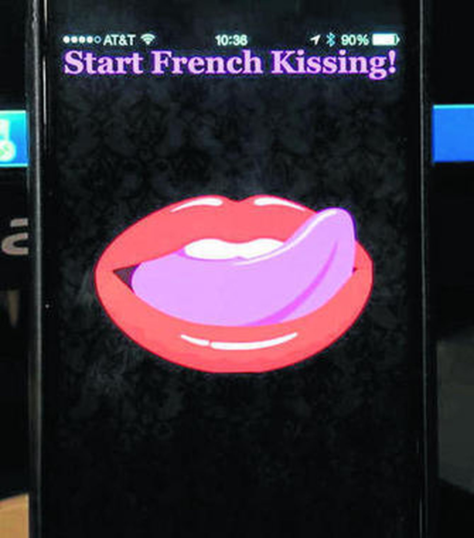 La aplicación para móviles de última generación 'iFrenchKiss'.