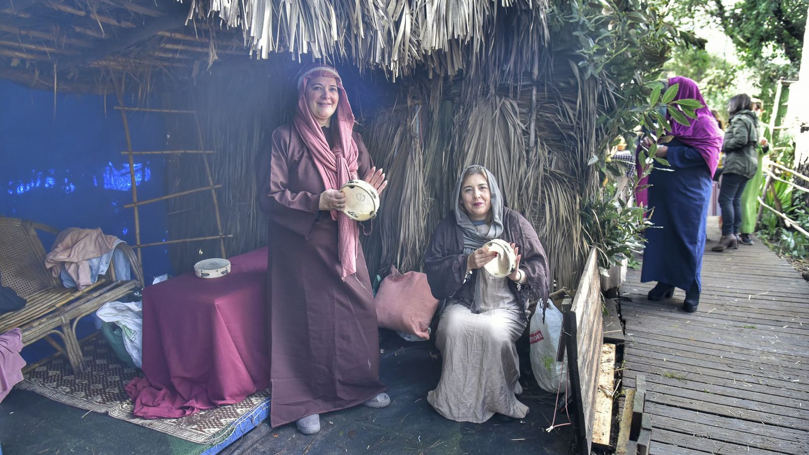 El Belén viviente de Pelayo tras el incendio