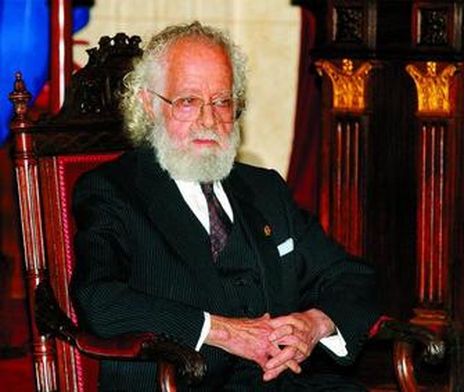 Manuel Mingorance, en marzo de 2005, el día en que recibió la Medalla de la Ciudad de Málaga.