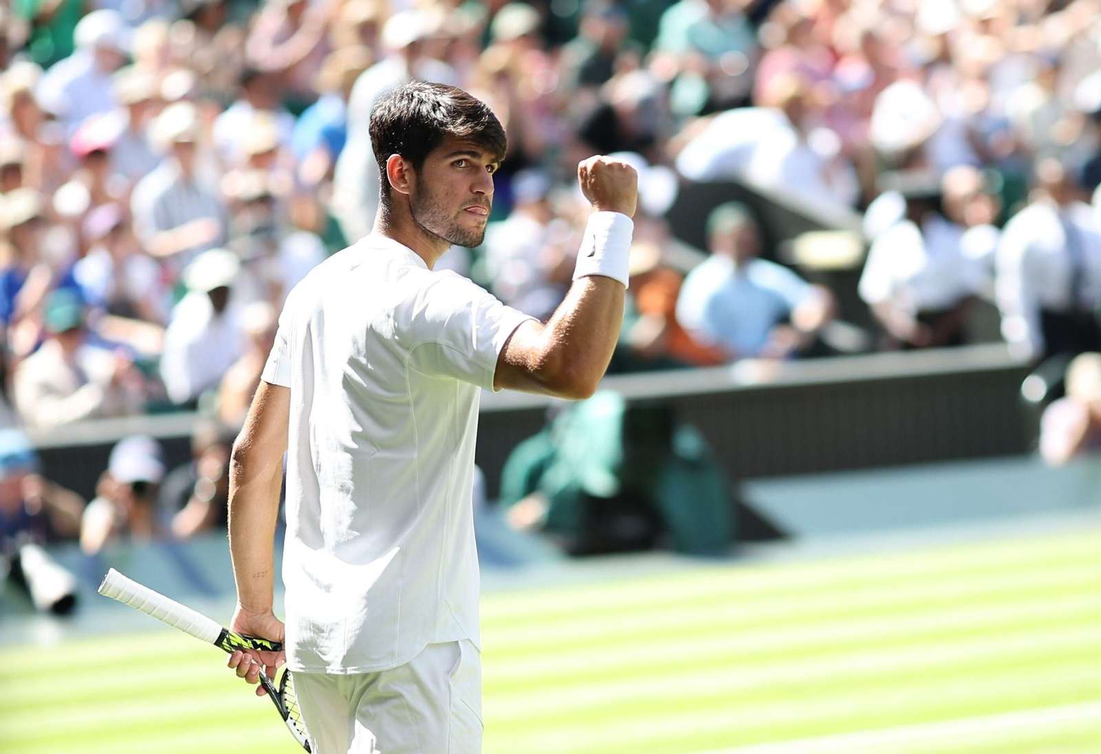 Las fotos del pase de Alcaraz a la final de Wimbledon Las fotos del pase de Alcaraz a la final de Wimbledon