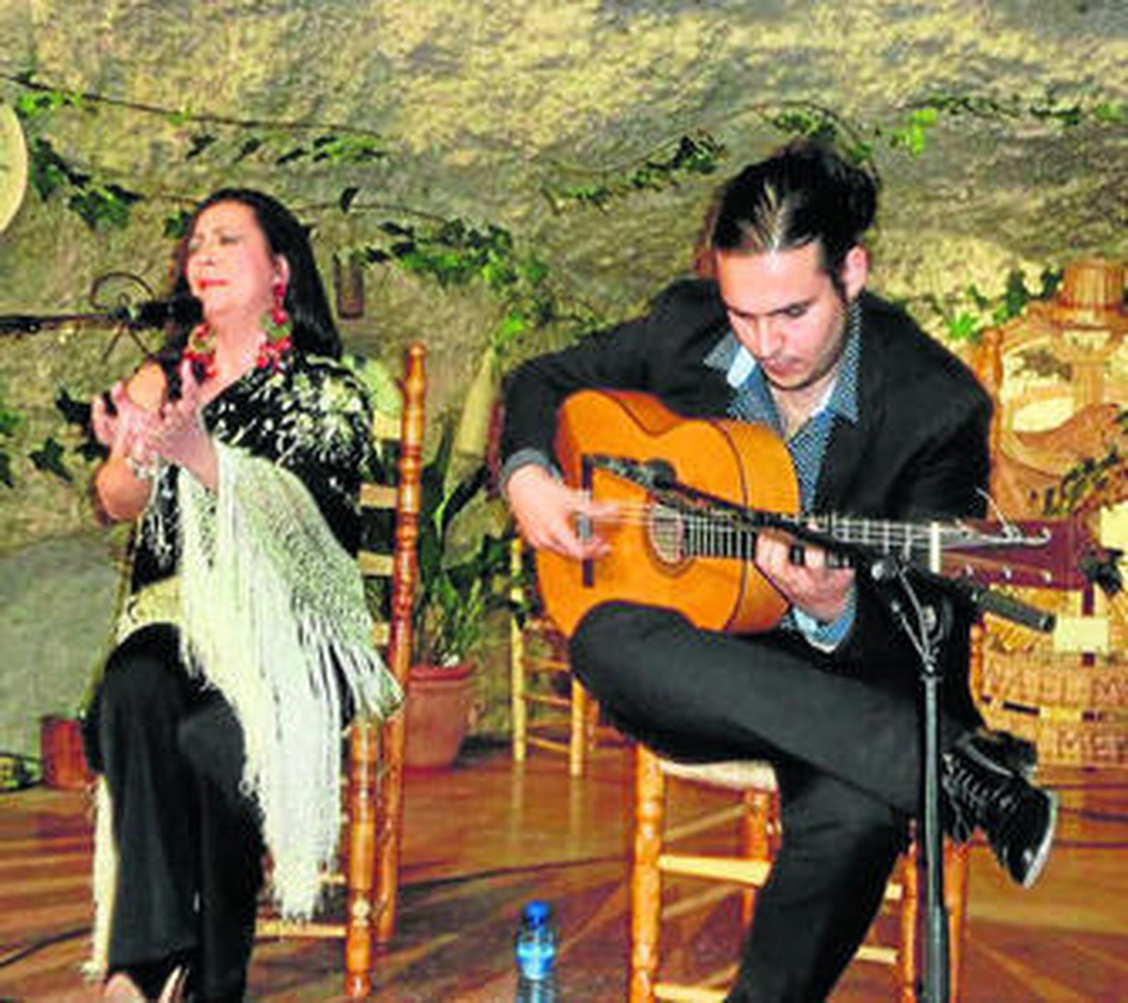 María Canet junto a Antonio de Quero en El Morato.