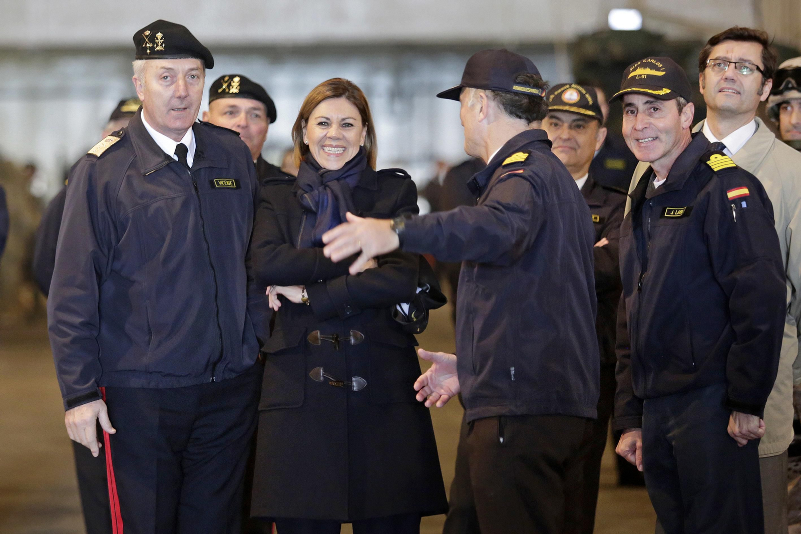 La visita de Cospedal a Rota, en imágenes