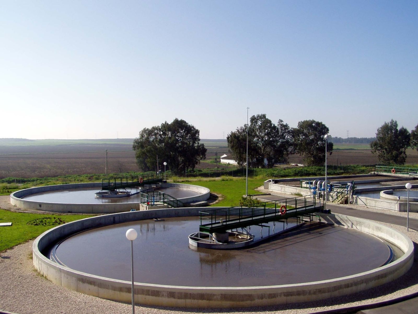 La estación depuradora  de aguas residuales (EDAR) de Utrera, que gestiona el Consorcio del Huesna.