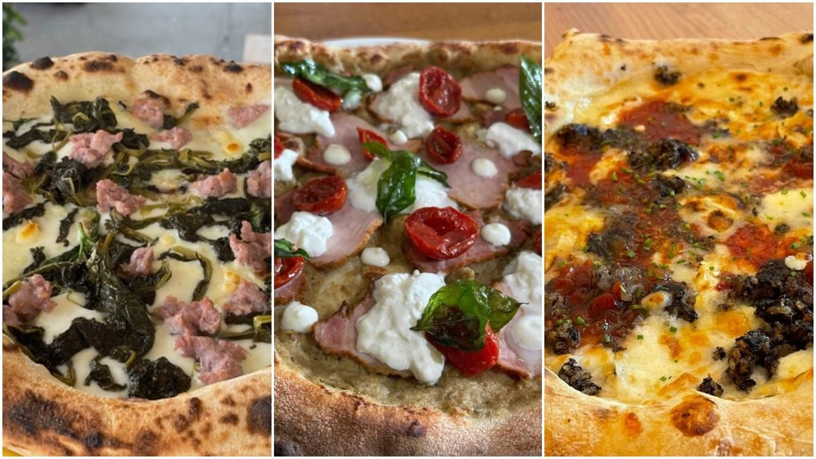 Las tres pizzas de Málaga participantes en el II Campeonato de España de Pizzas.
