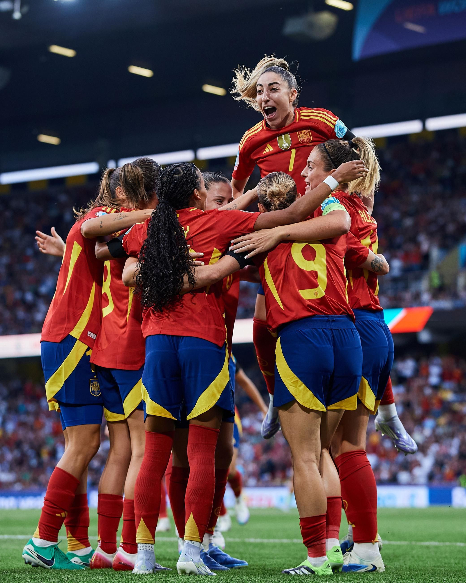 Las fotos del España - Portugal en la Eurocopa femenina