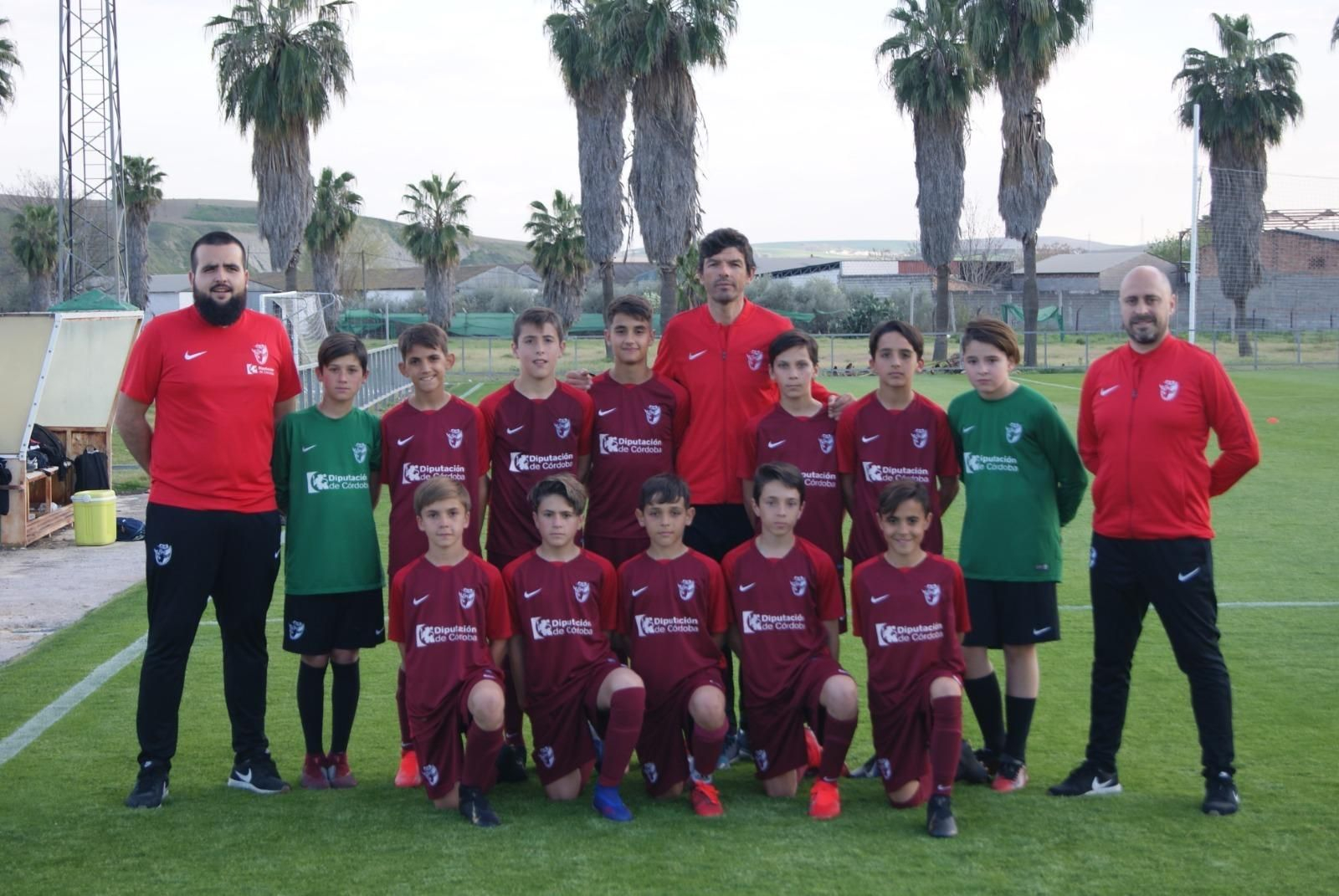 Componentes de la selección provincial alevín que acudirá al Campeonato de Andalucía en Almuñécar.