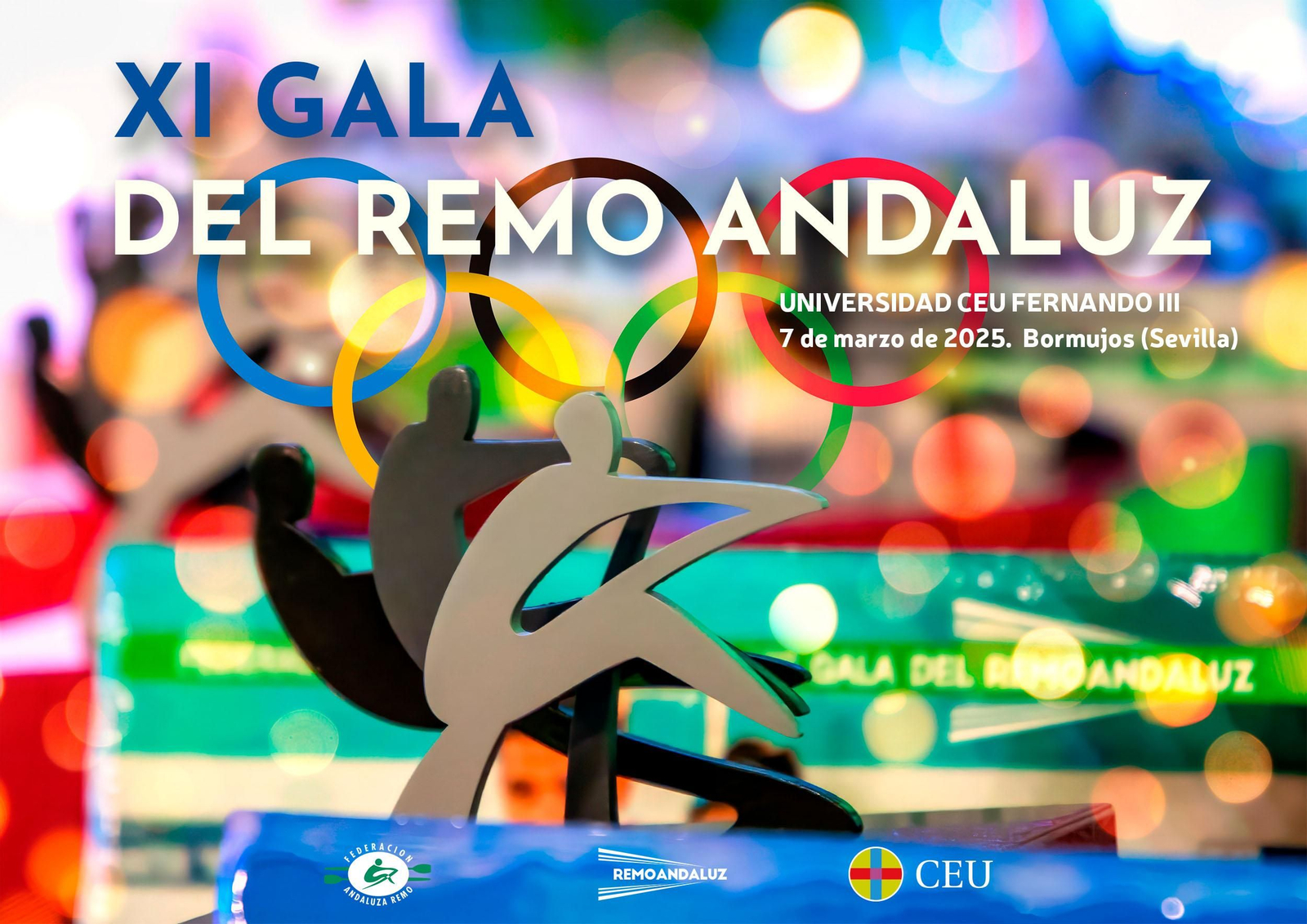 Cartel de la XI Gala del remo andaluz que se celebrará el mes que viene en tierras sevillanas.