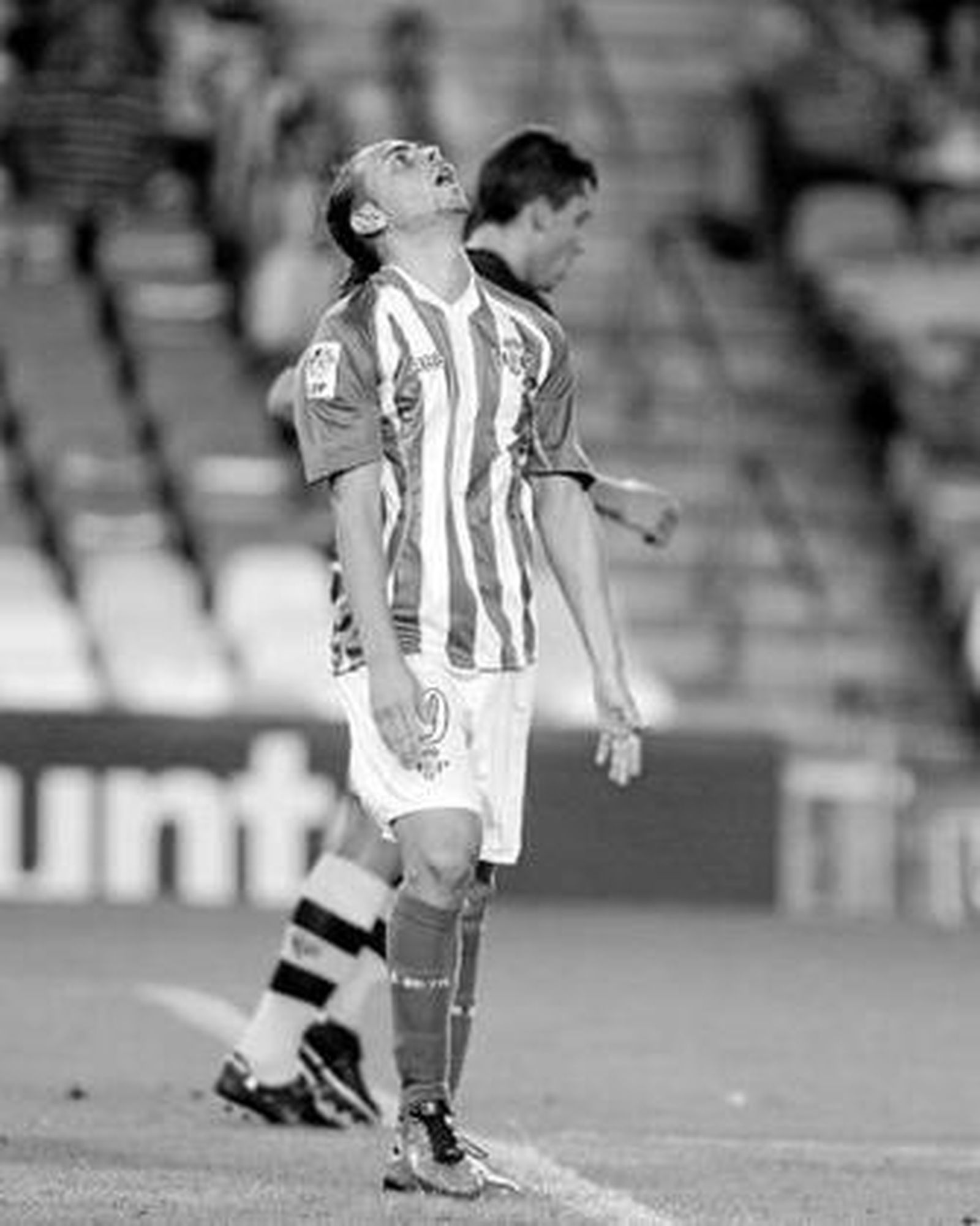 Sergio García es duda para el partido de esta tarde ante el Recre.