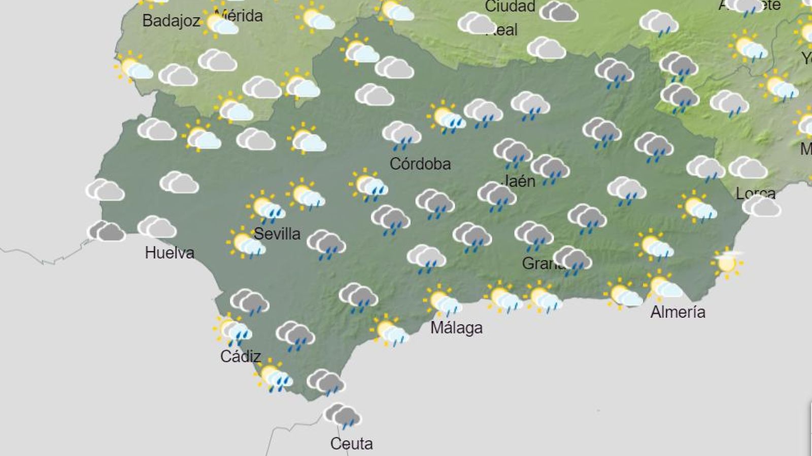 El tiempo el próximo Día de Todos los Santos en Andalucía.
