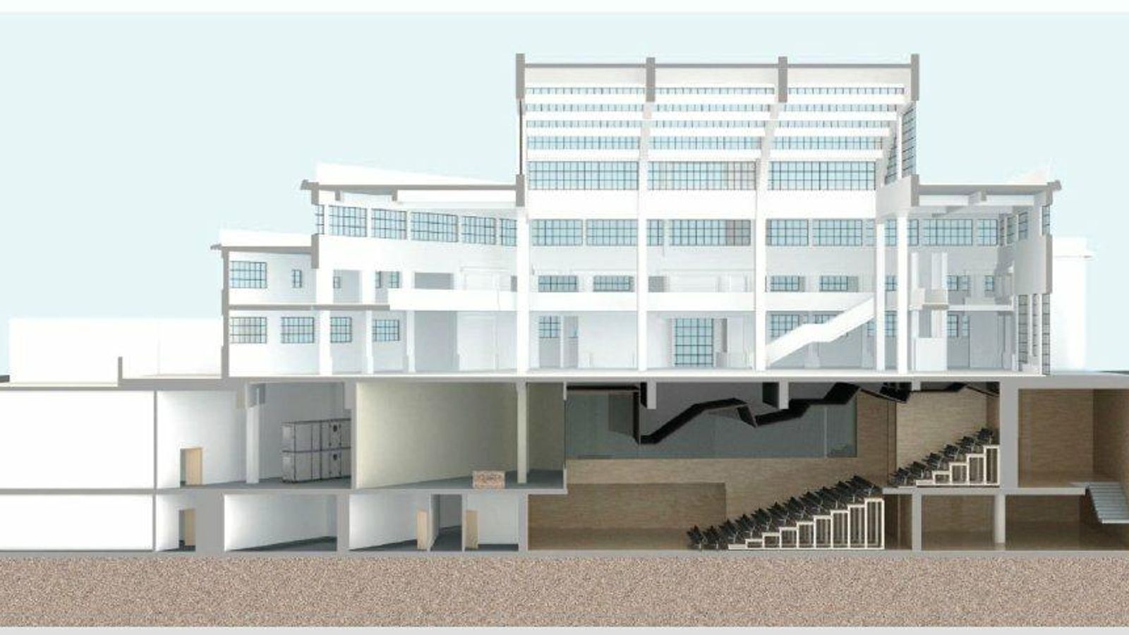 El diseño presentado contempla un auditorio y un espacio de usos culturales y ciudadanos.