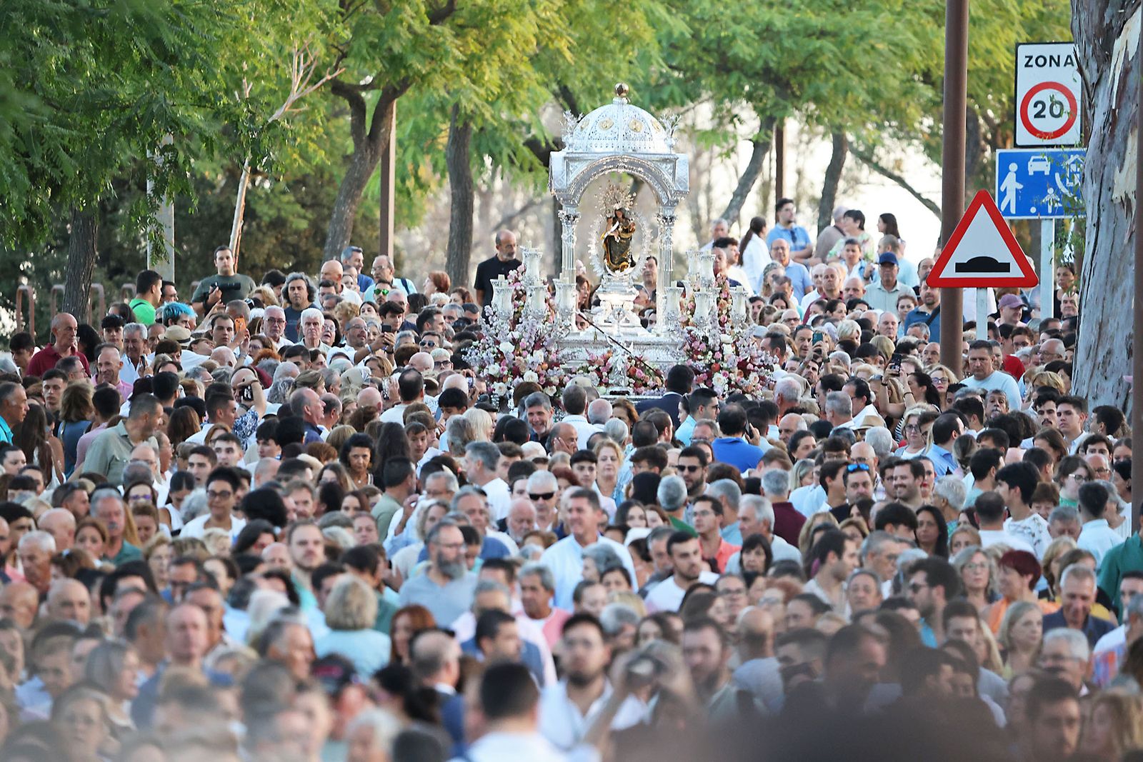 La bajada de la Virgen de La Cinta en imágenes