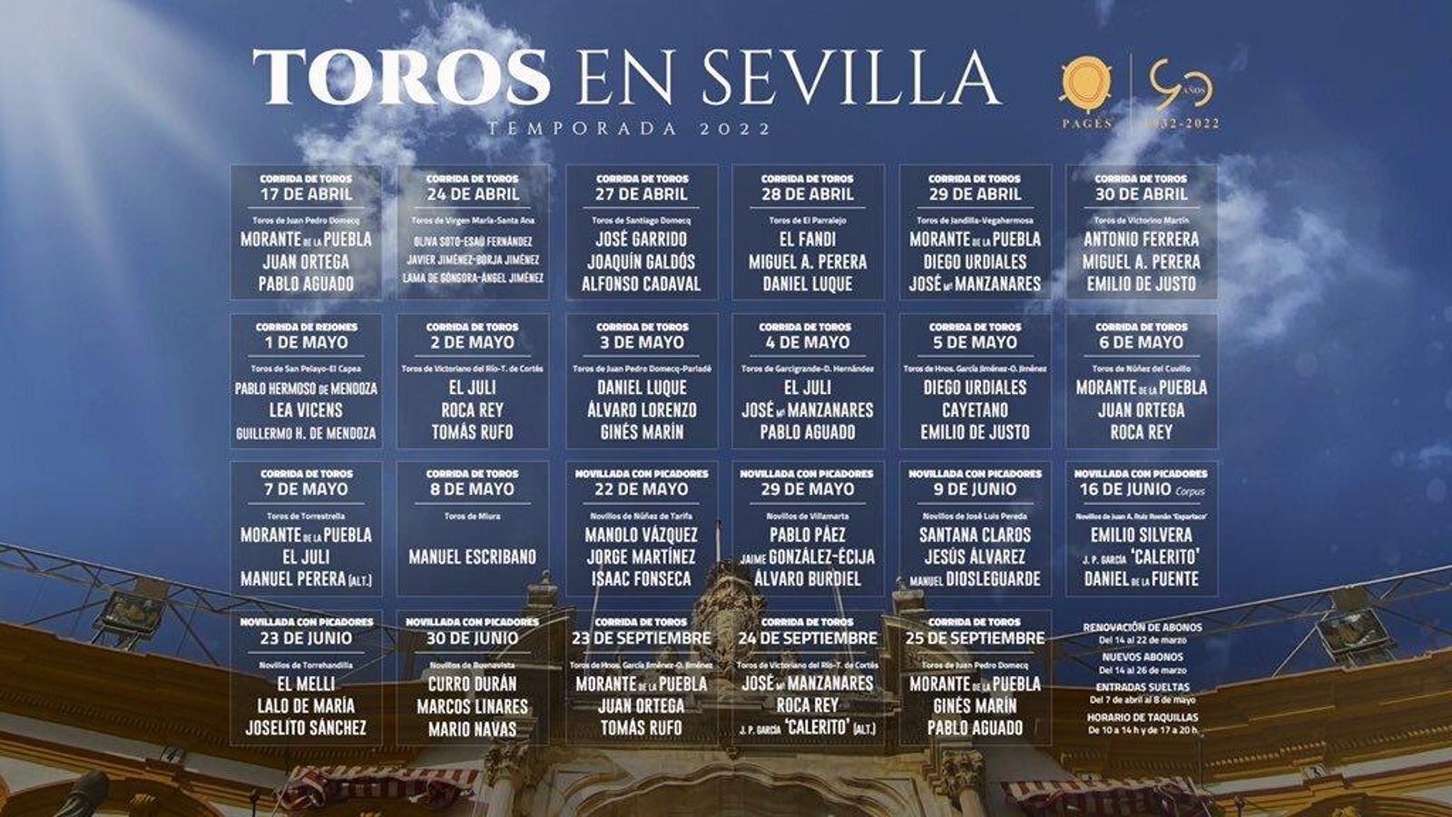 Carteles de la Feria de Abril de Sevilla de 2022