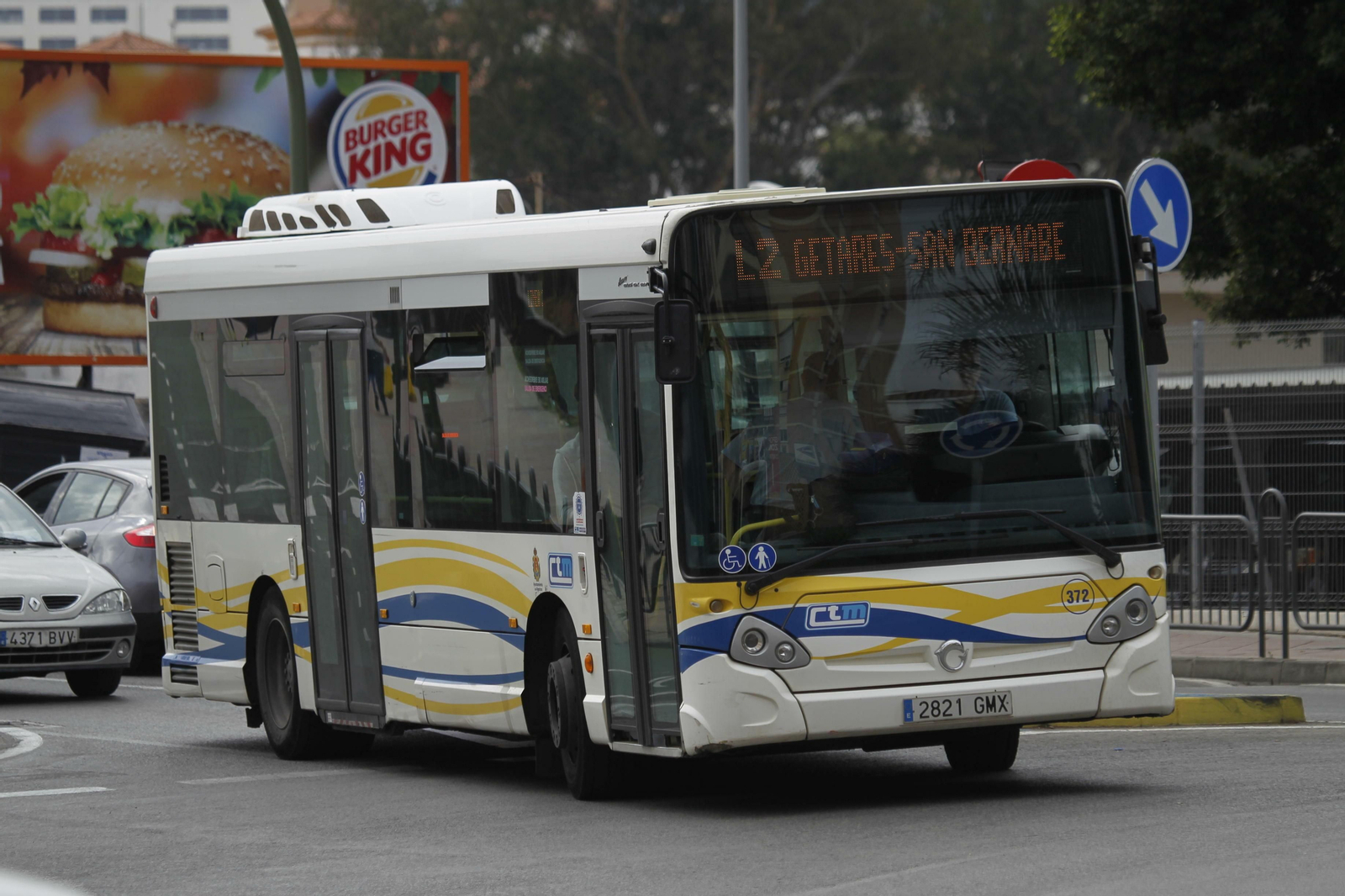 Un autobús del servicio urbano de Algeciras