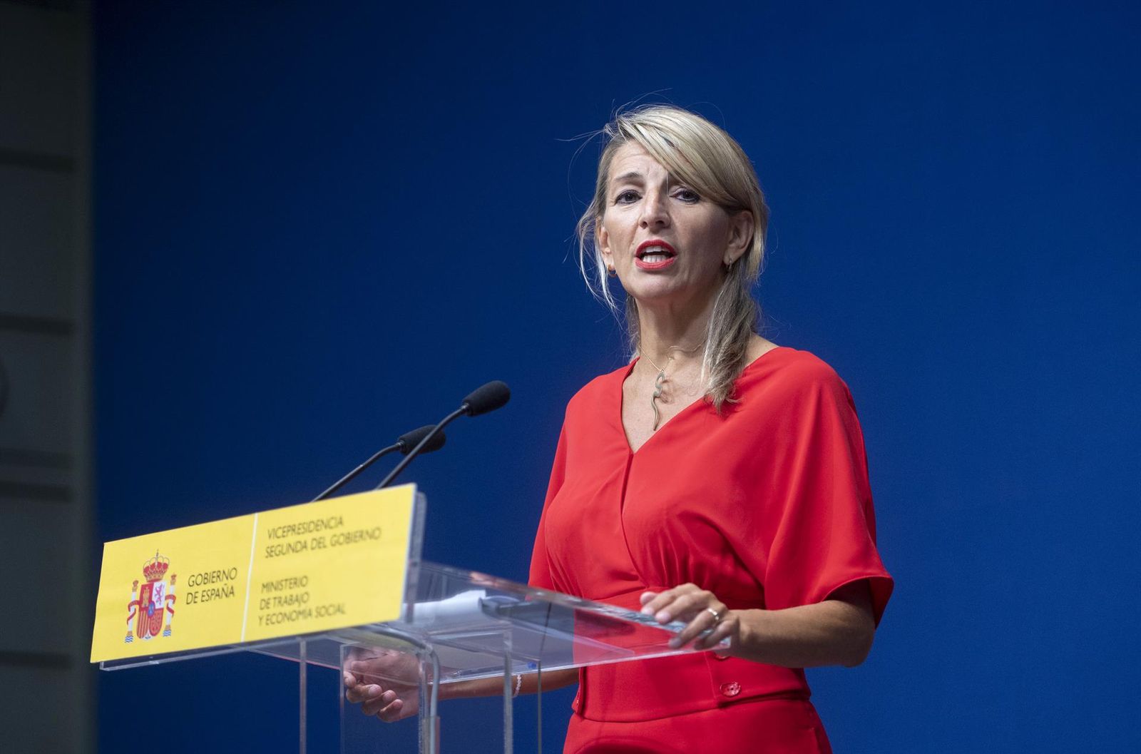 La vicepresidenta segunda y Ministra de Trabajo y Economía Social, Yolanda Díaz