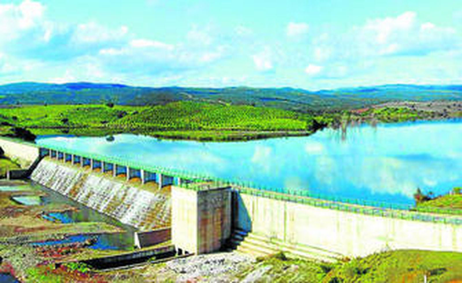 El pantano de Melonares, lleno de agua, en una imagen de archivo.