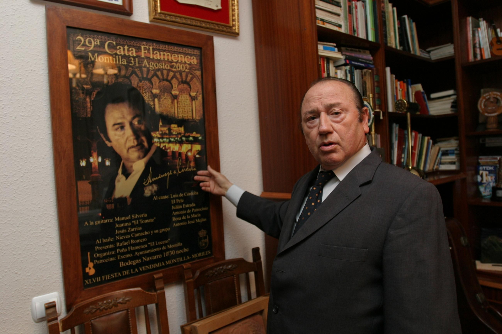 Fosforito en su casa de Málaga en abril de 2004.