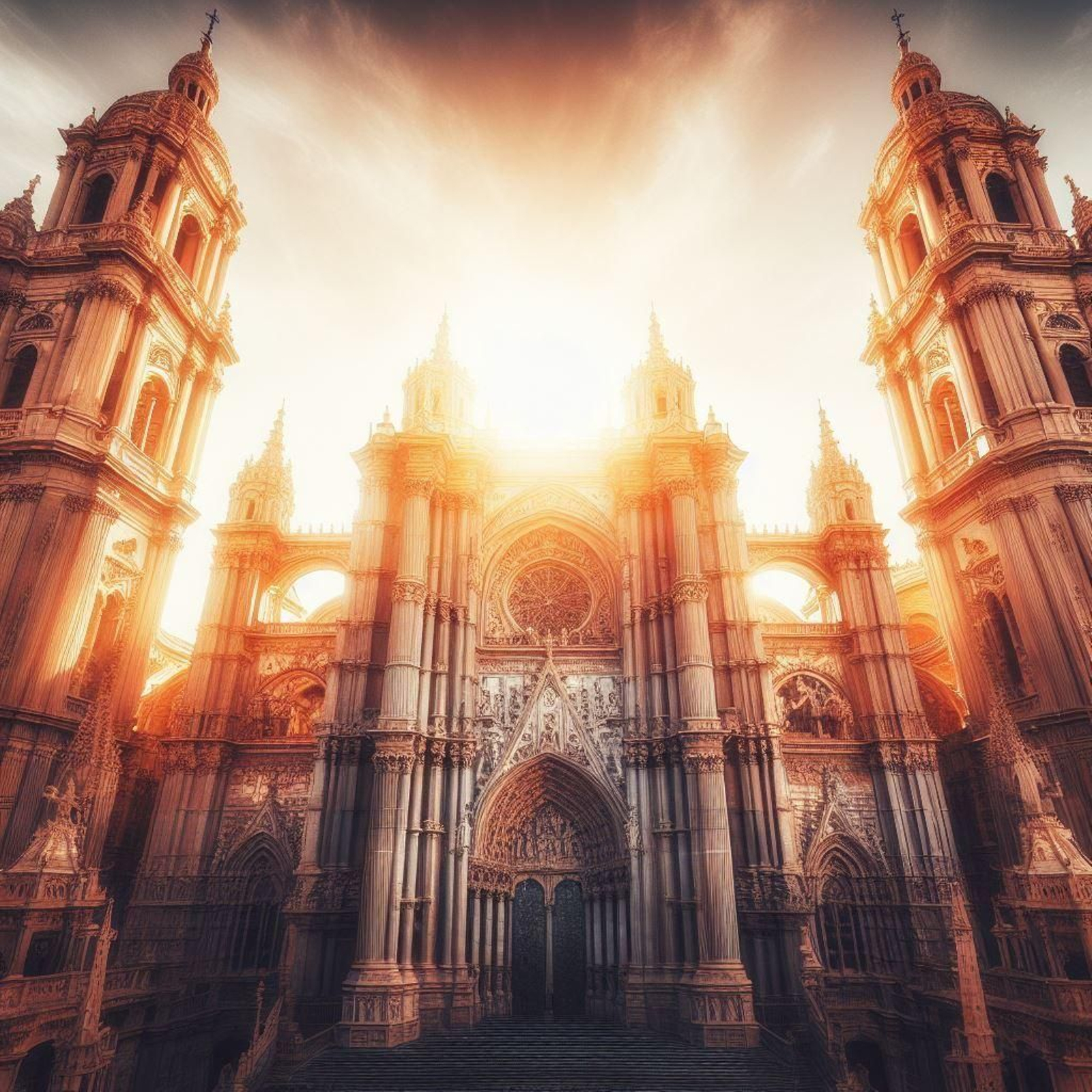 La Catedral de Málaga con dos torres de estilo gótico. ¿Cómo sería la Catedral de Málaga si no fuera 'La Manquita'?
