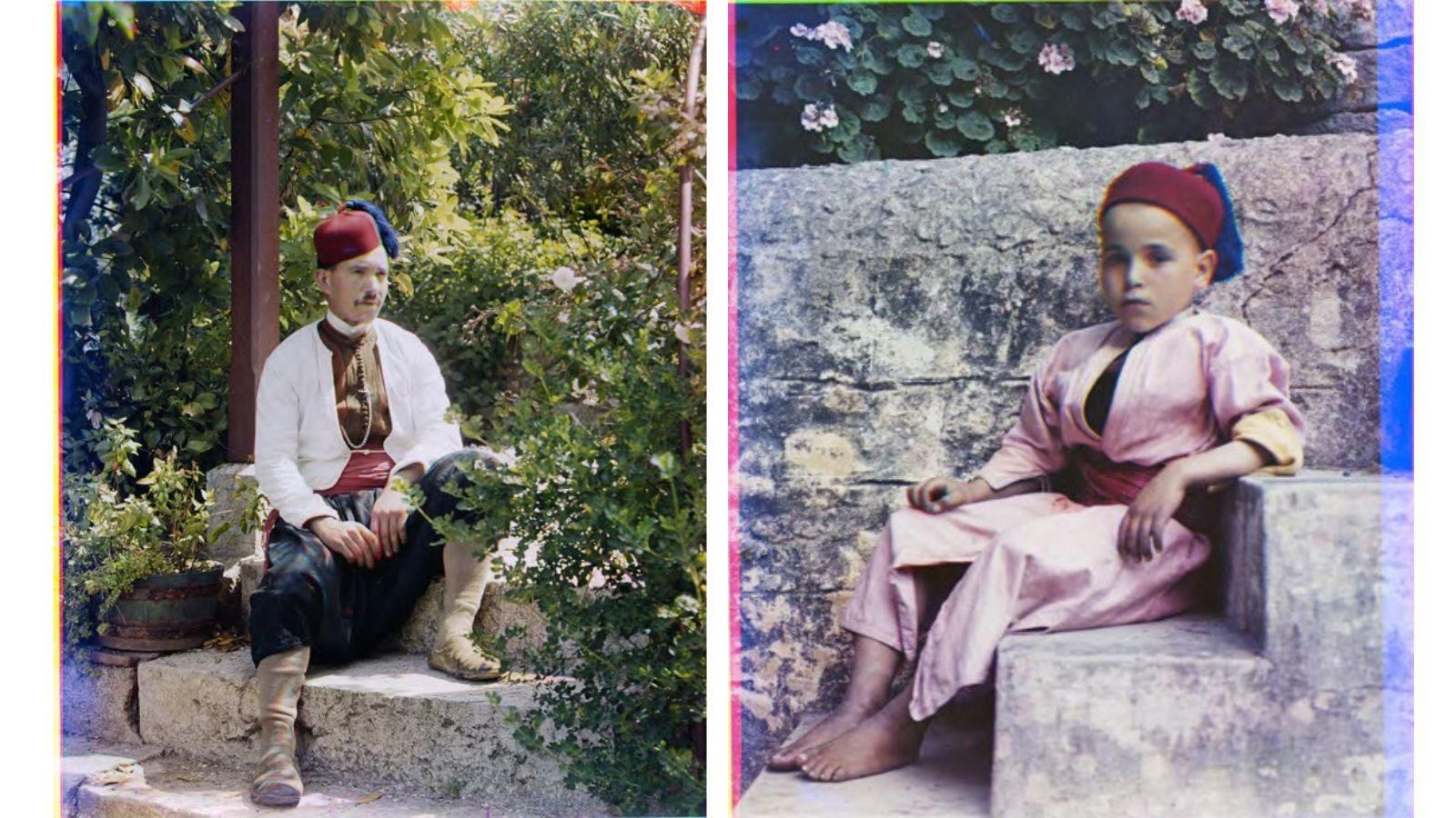 Conda y Mustapha, fotografiados en Gibraltar en 1903.