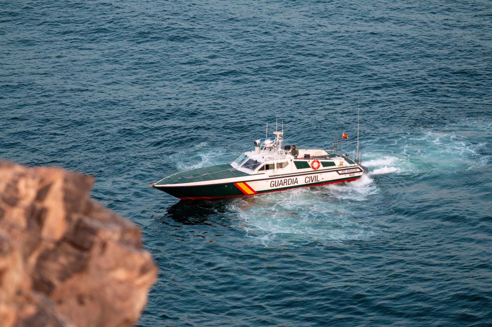 Imagen de archivo de la Guardia Civil en una operación contra la droga en la costa granadina.