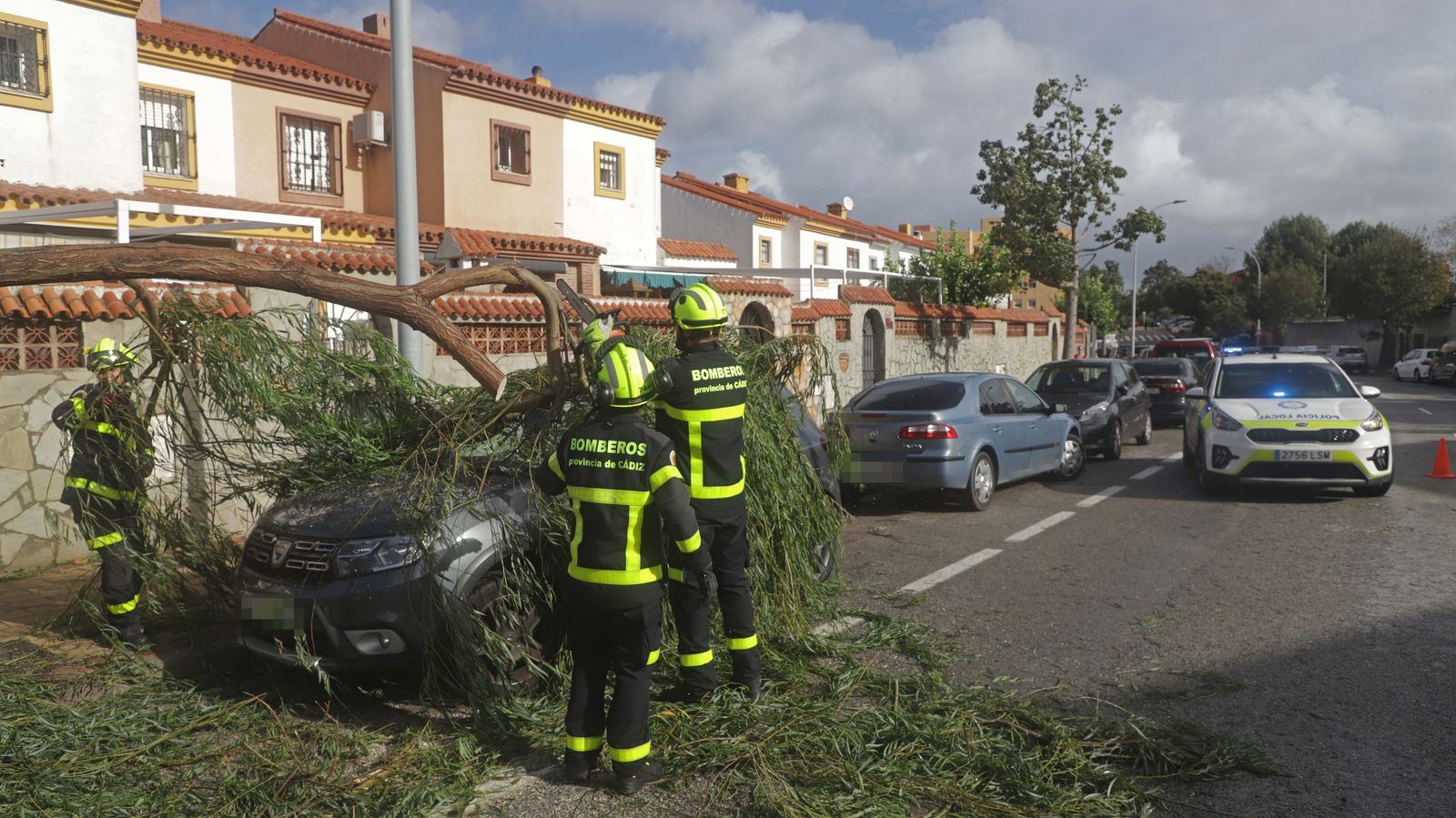 Fotos de los desperfectos provocados por la borrasca Efraín en el Campo de Gibraltar