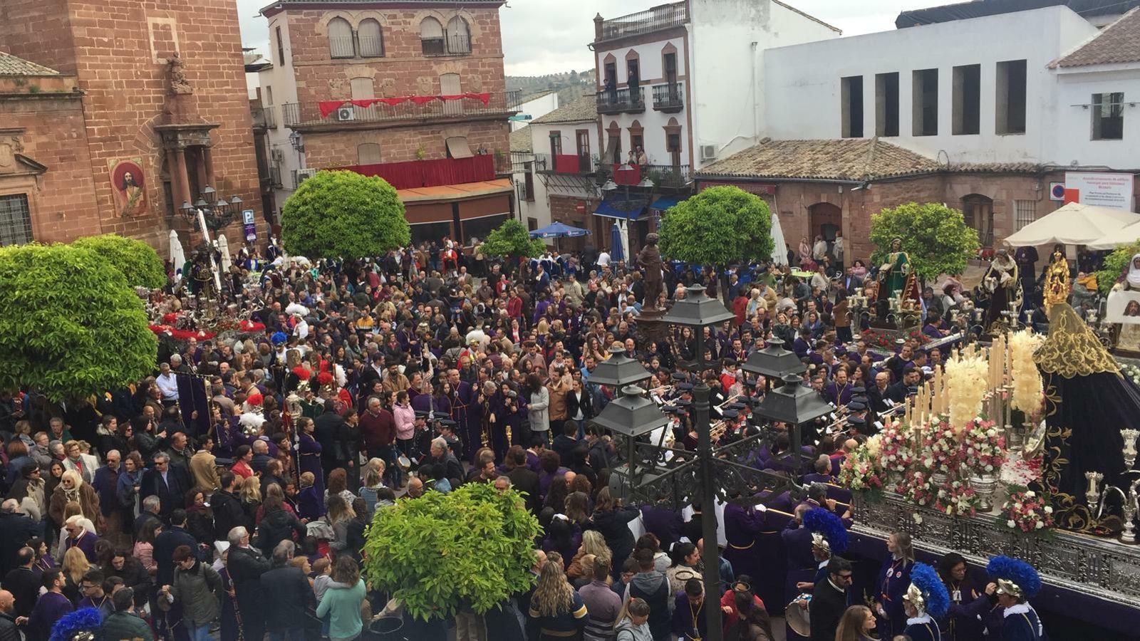 El Sermón del Paso en la plaza de España de Montoro.