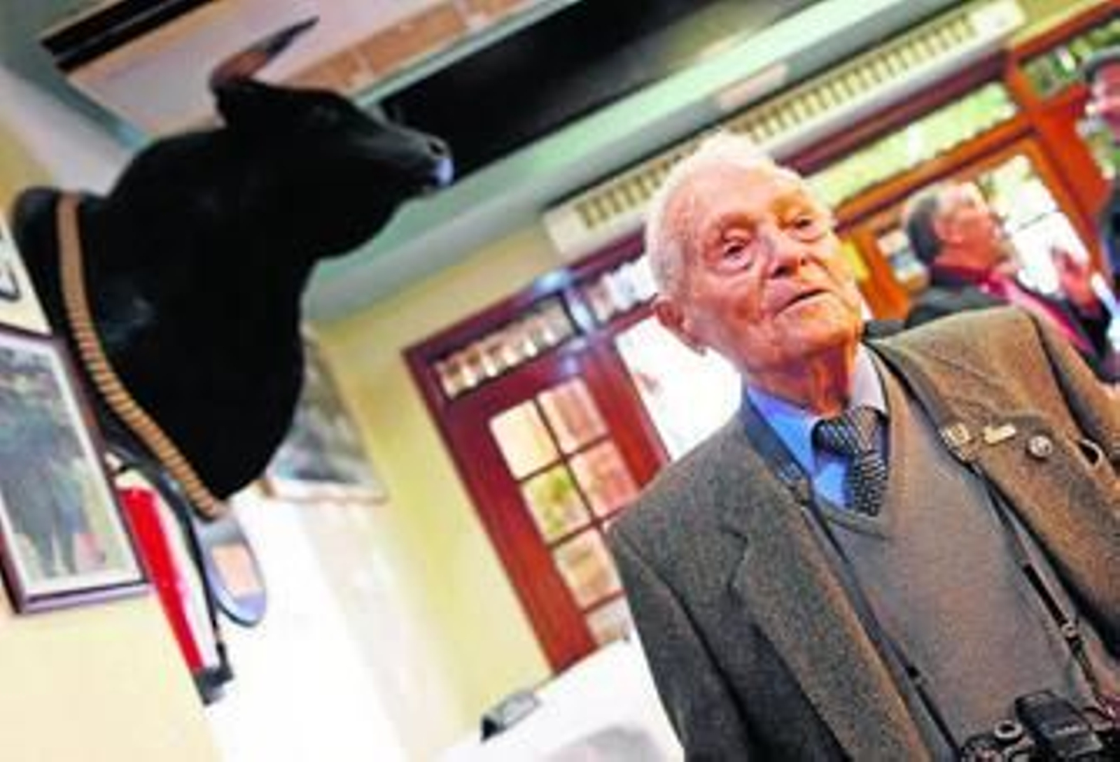 Canito, ayer, en la celebración de su cumpleaños.