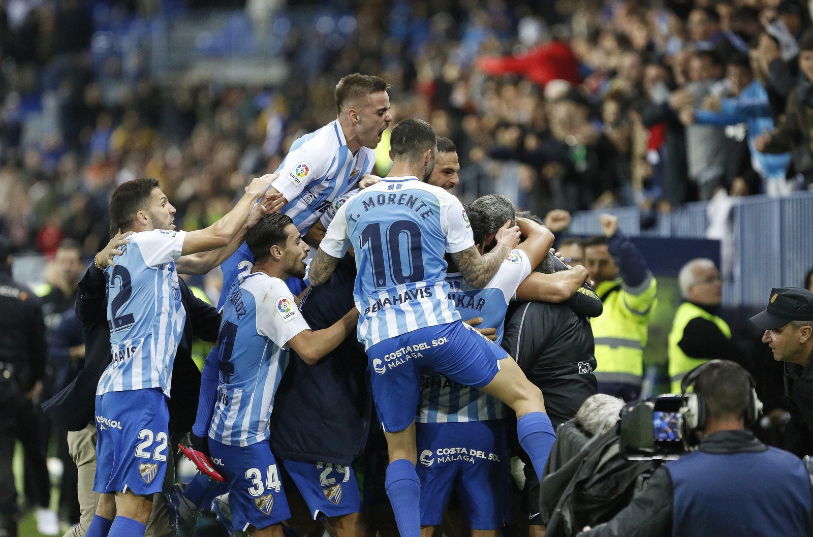 El Málaga-Numancia, en fotos