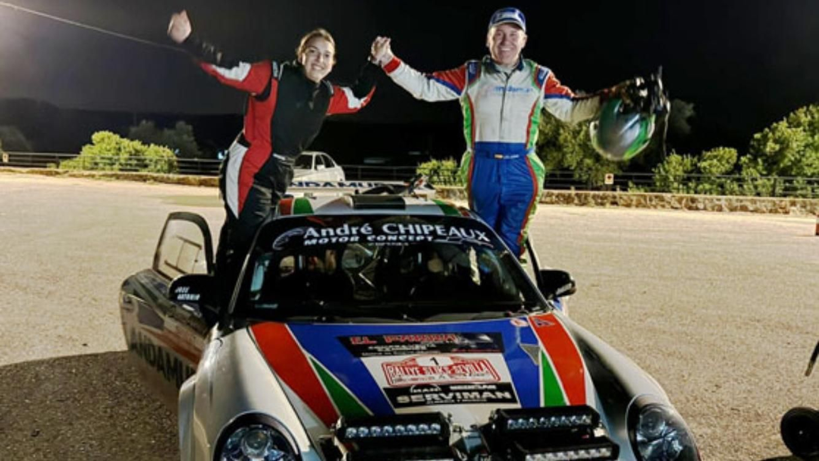 Aznar y Cabalga celebra el tercer puesto en el XI Rallye Sliks Sevilla.