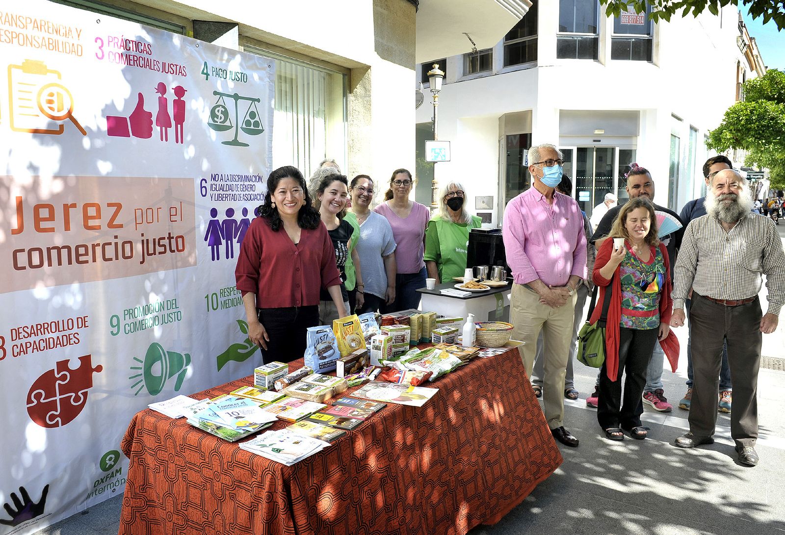 Presentación del certamen ‘Comercio justo con gusto’.